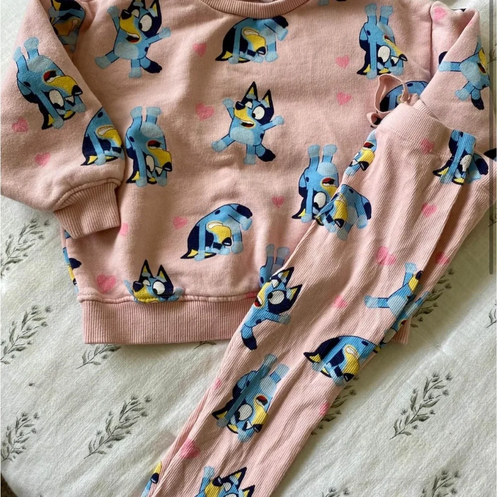 $32 ADD ON Zara Kids‎ Bluey Leggings and Sweatshirt Size 18-24m 2-3Y